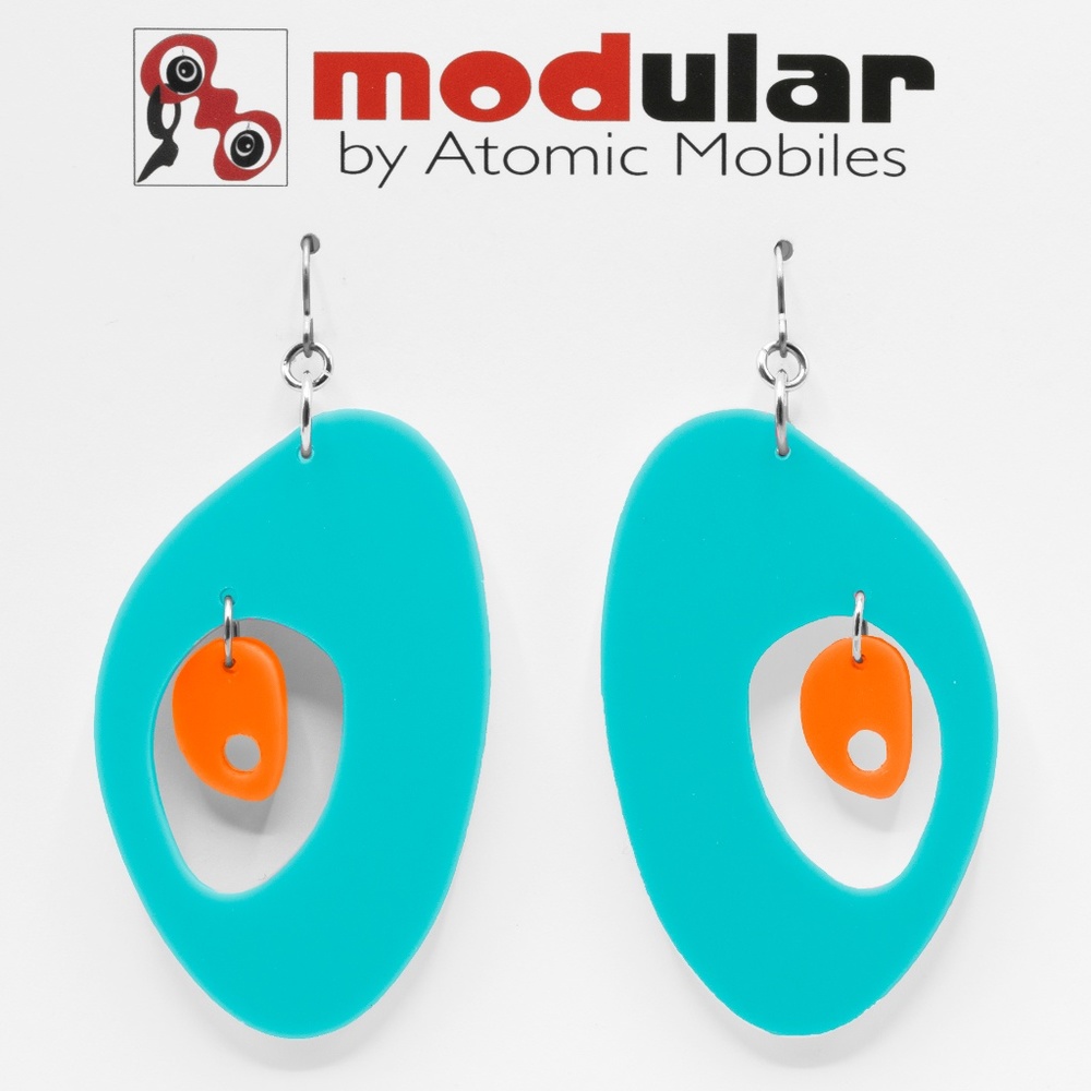 Modernist Earrings in Palm Springs Colors MOD HIP